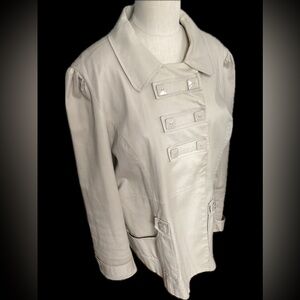 Audrey Celine Cotton Double-Breasted XL Jacket